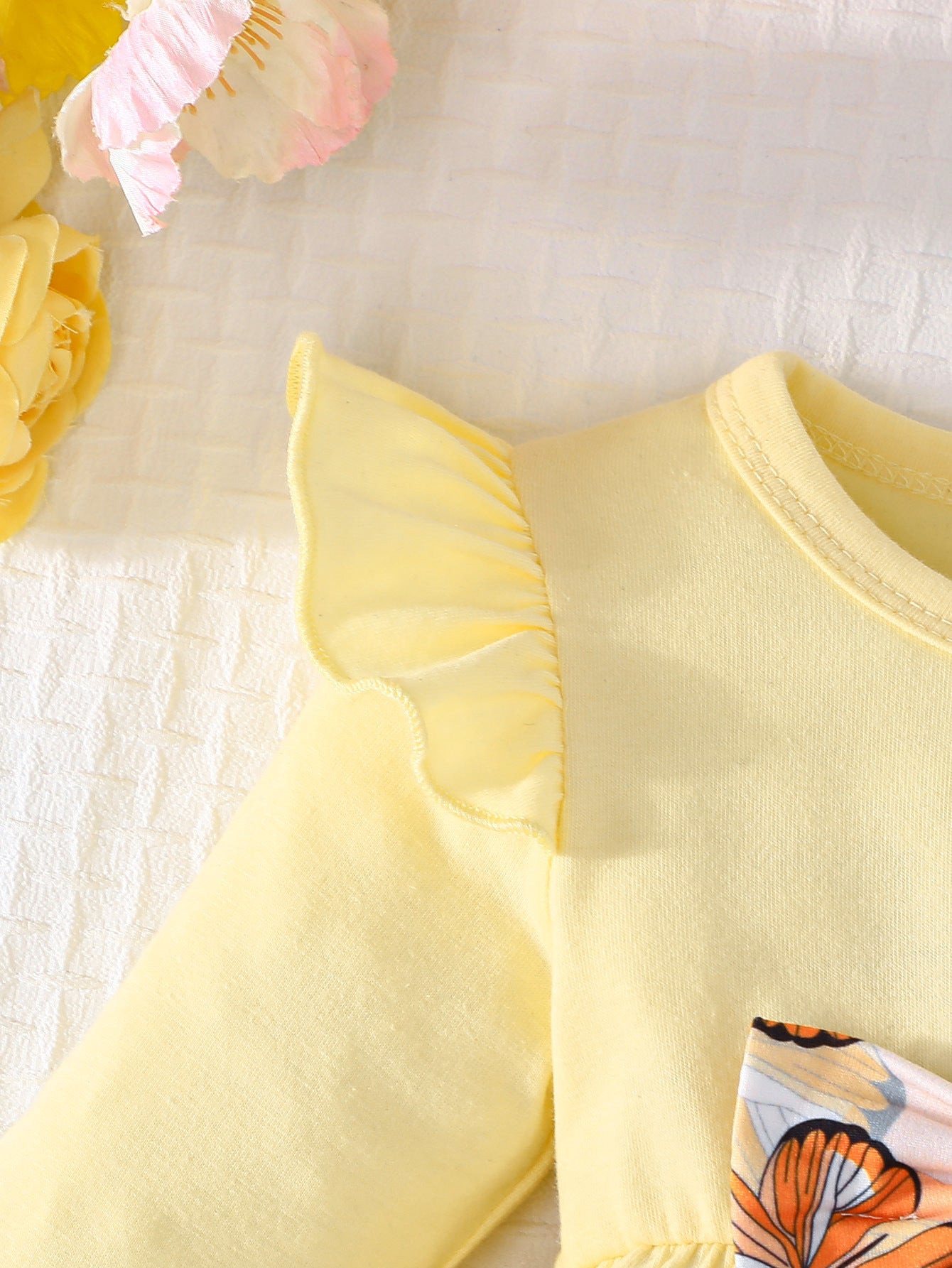 Solid Top and Trousers Set