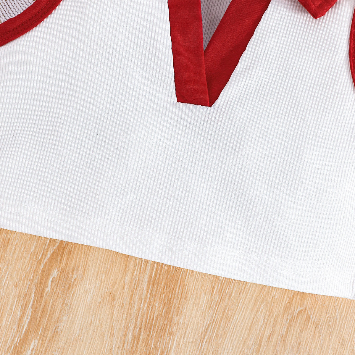 Girls Polo Collar Top With Shorts