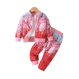 Girls Sequinned Top with Trousers