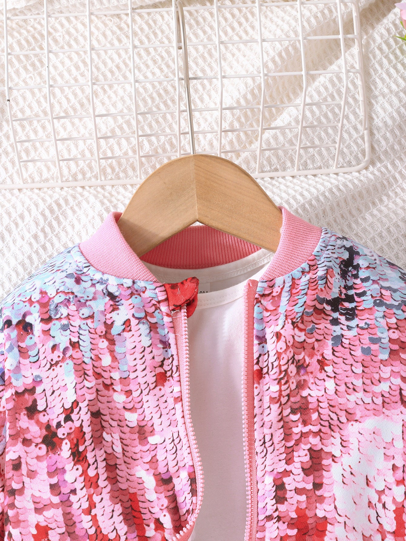 Girls Sequinned Top with Trousers