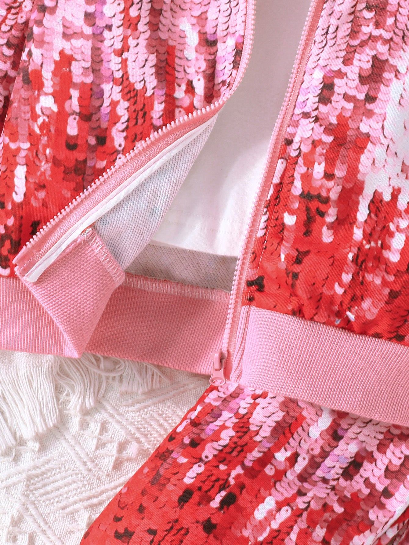 Girls Sequinned Top with Trousers