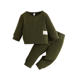 Boys Green Striped Round Neck Pure Cotton T-shirt With Pyjamas