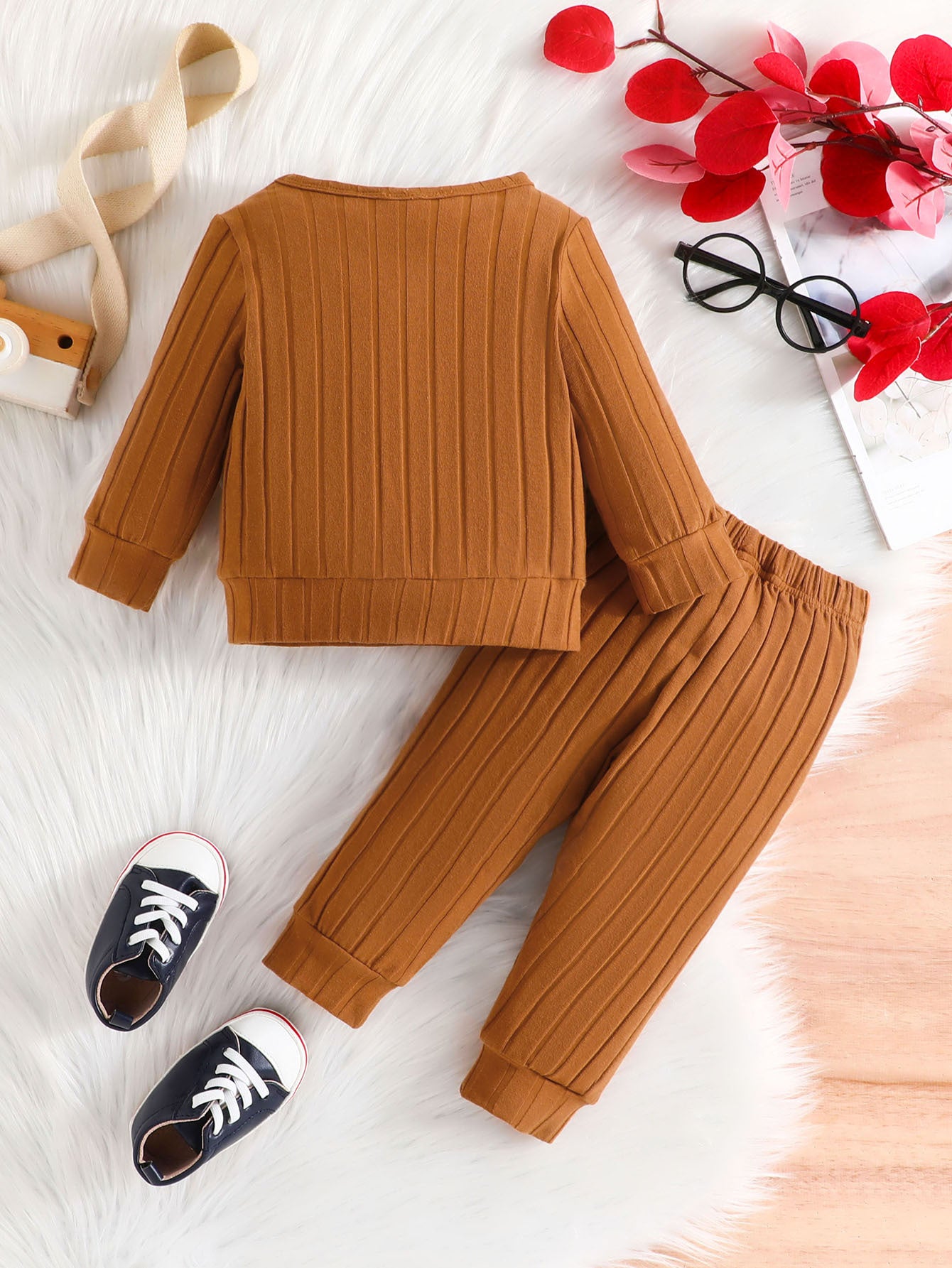 Boys Striped Pure Cotton Top with Trousers