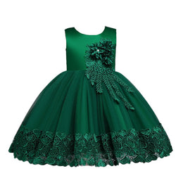 Round Neck Sleeveless Semi Sheer Fit & Flare Dress