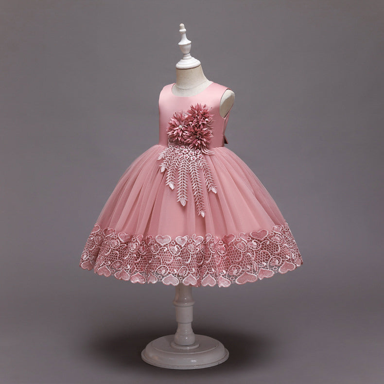 Girls Pink Balloon Party Dress