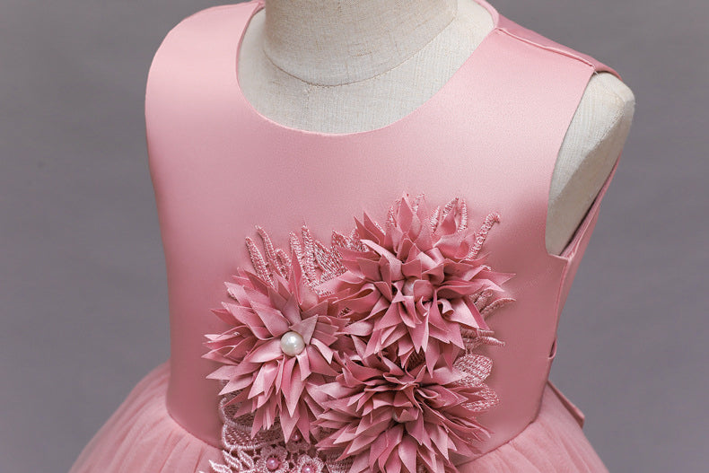 Girls Pink Balloon Party Dress