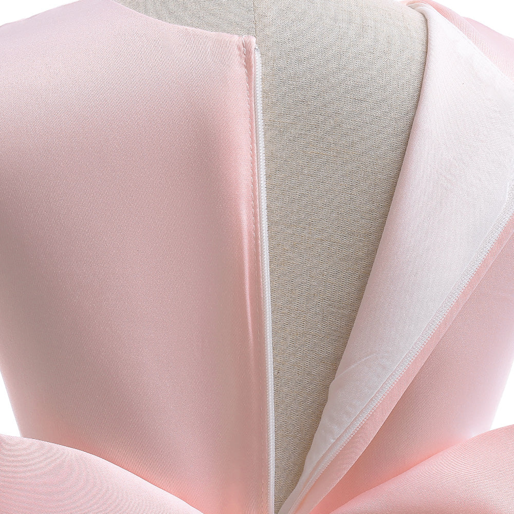 Girls Pink Embellished Bow Detail Fit & Flare Dress