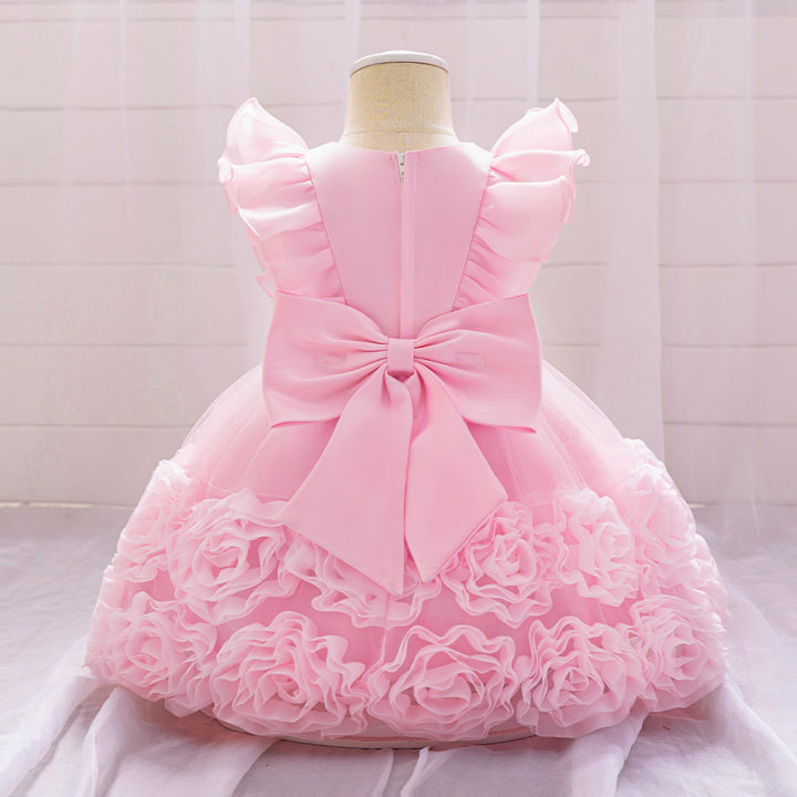 Applique Balloon Dress