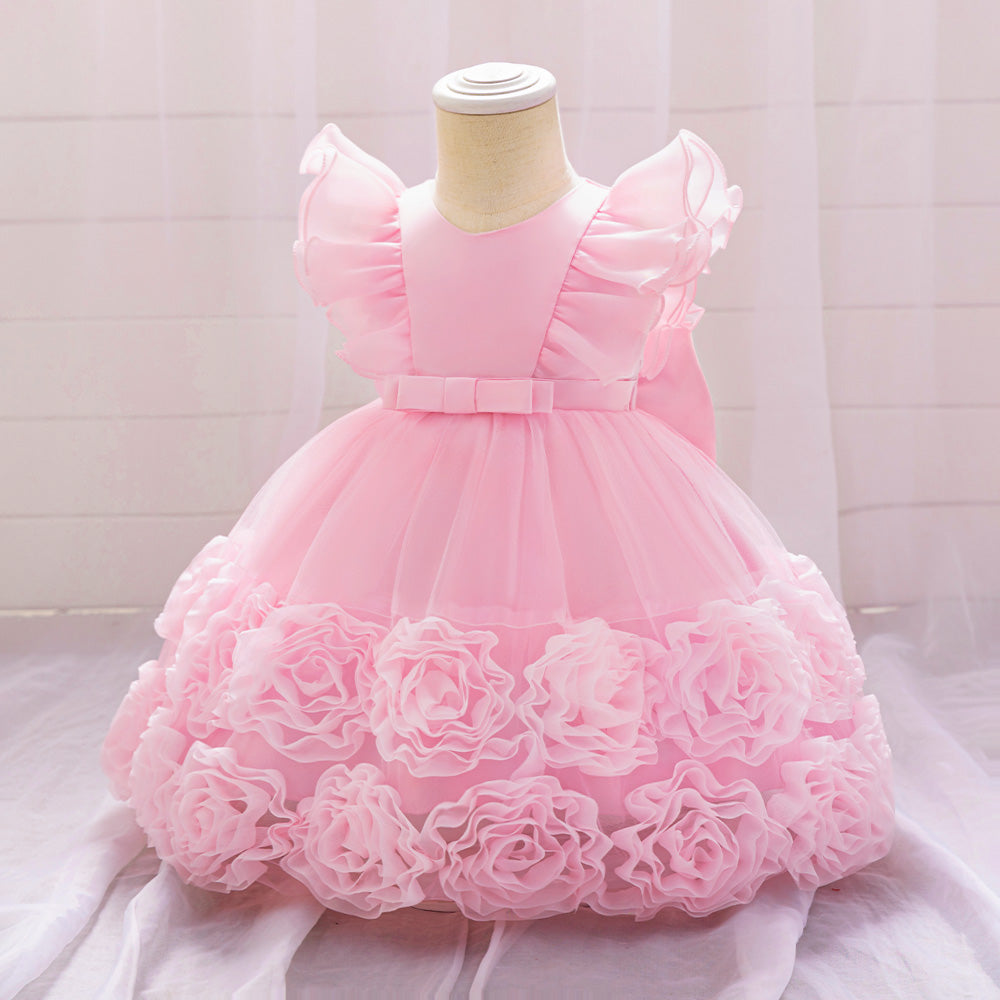 Applique Balloon Dress
