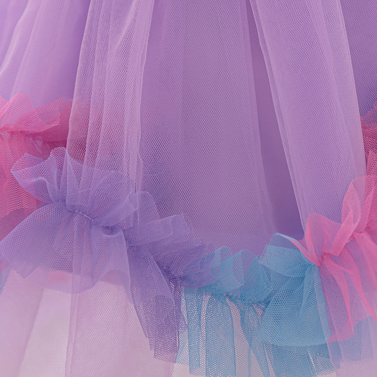 Girls Self Design One Shoulder Applique Gown Dress