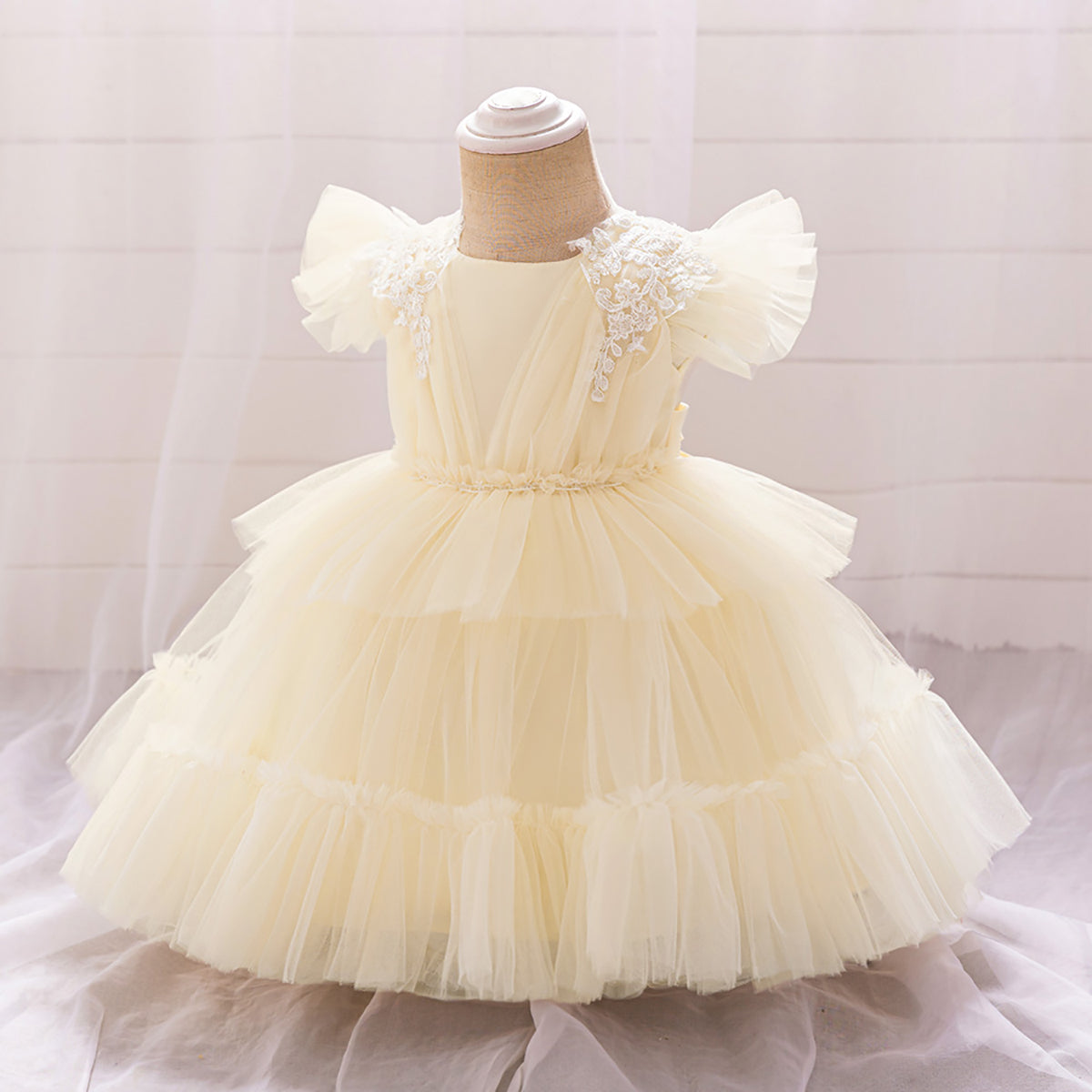 Girls Applique Fit and Flare Dress