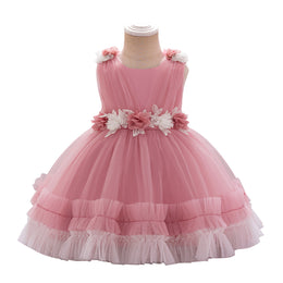 Girls Applique Balloon Dress