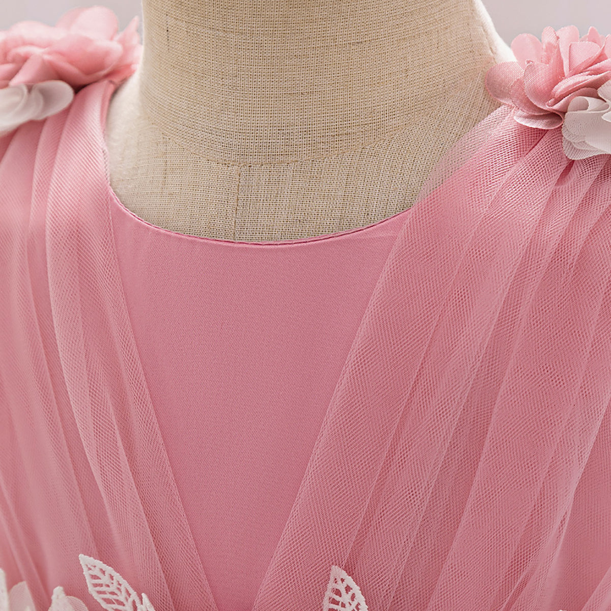 Girls Applique Balloon Dress