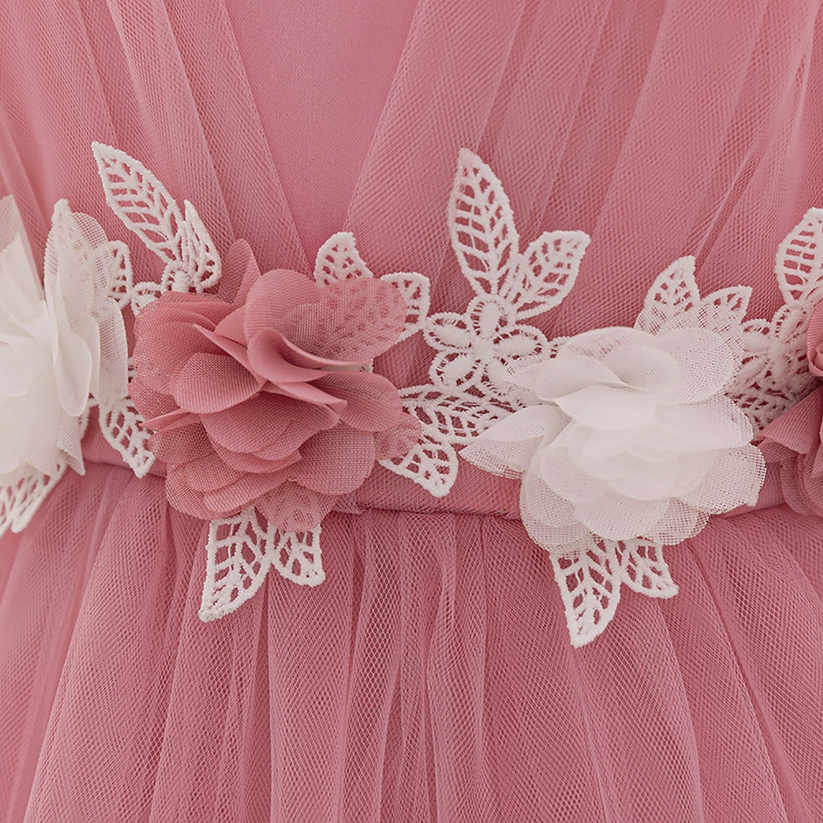 Girls Applique Balloon Dress