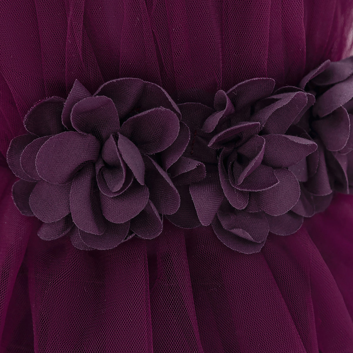 Girls Asymmetric Neck Fit and Flare Dress