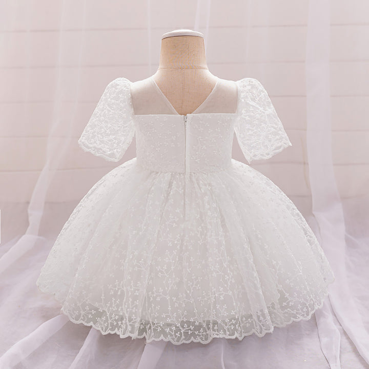 Girls Embroidered Fit and Flare Dress
