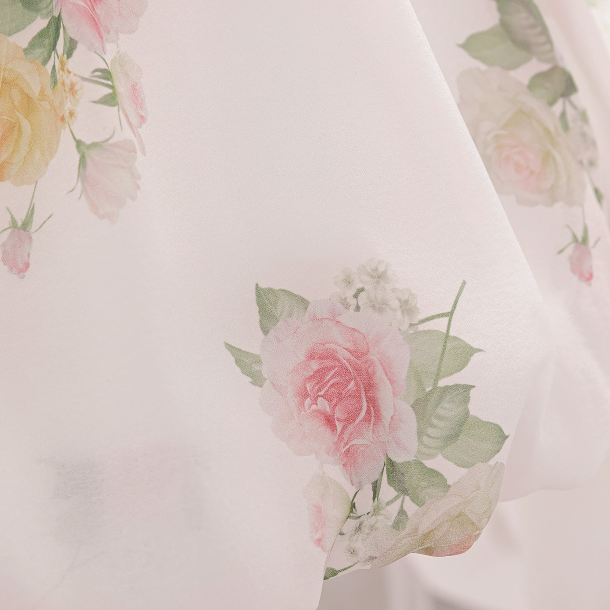Girls Floral Printed Balloon Dress
