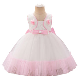 Girls Ruffled Balloon Dress