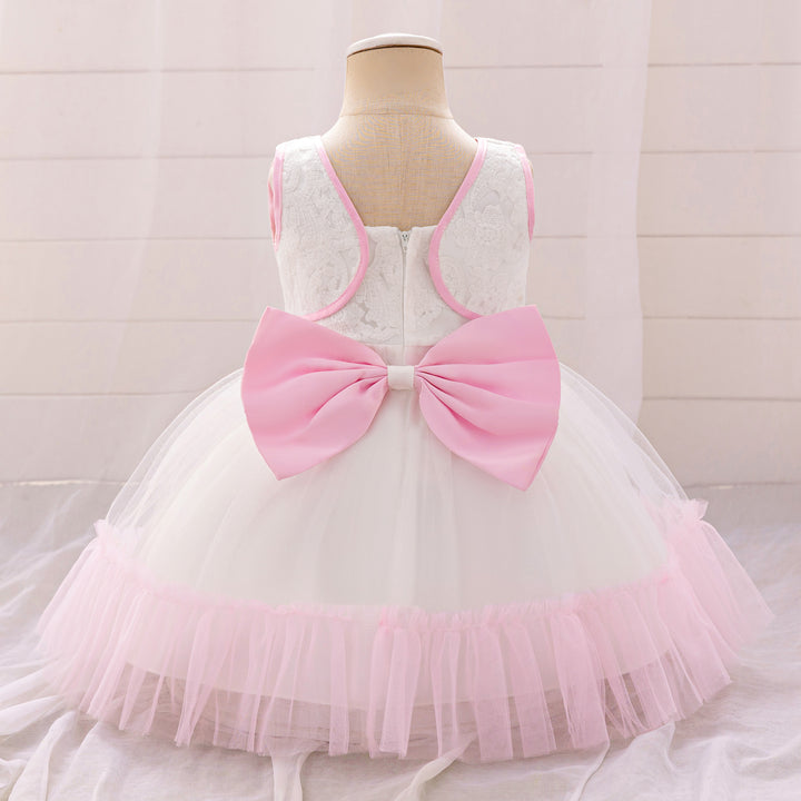 Girls Ruffled Balloon Dress