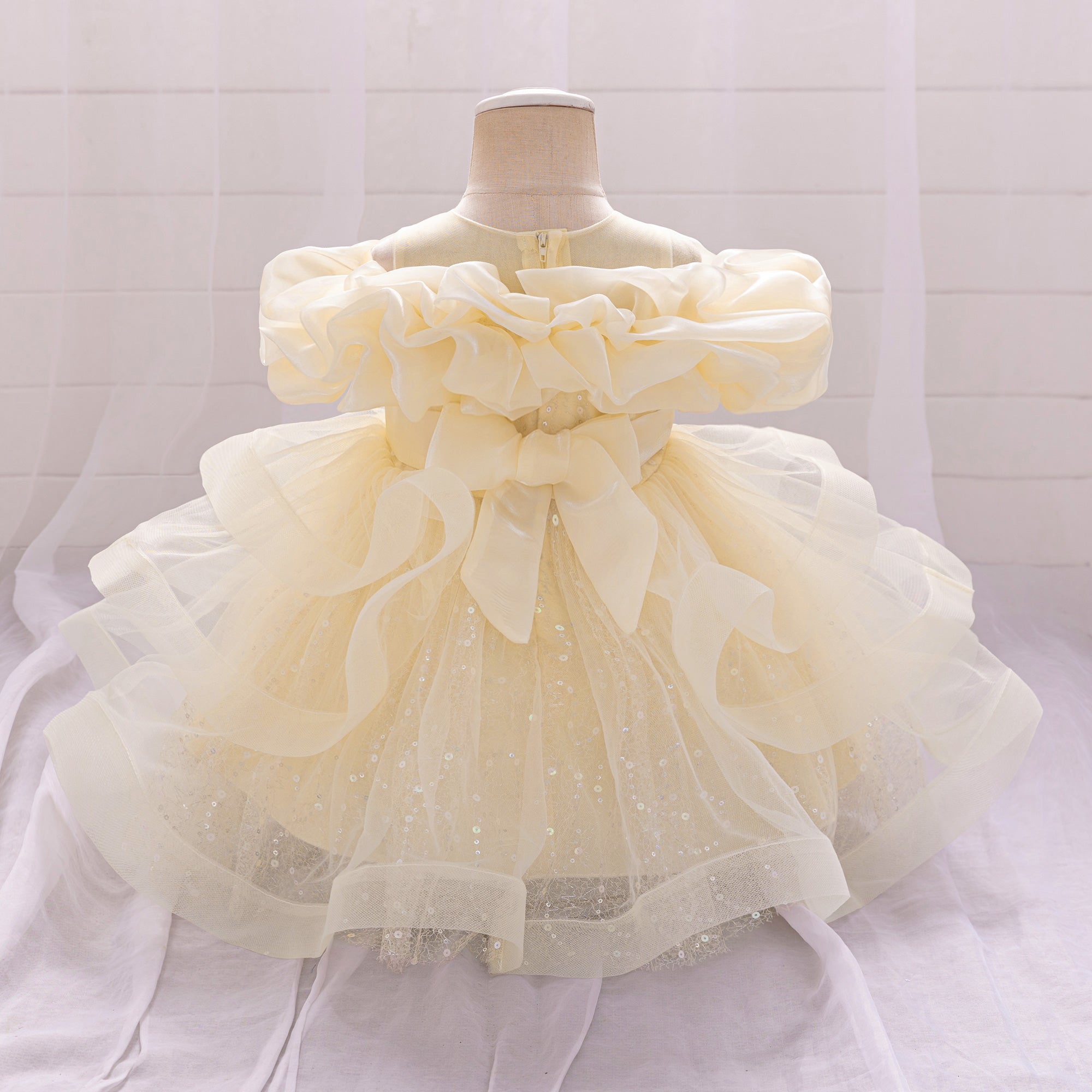 Girls Embellished Gathered or Pleated Fit and Flare Dress