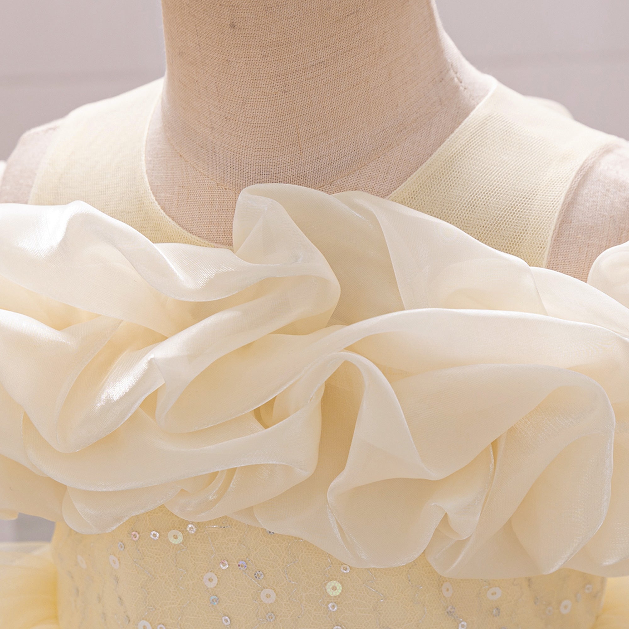 Girls Embellished Gathered or Pleated Fit and Flare Dress