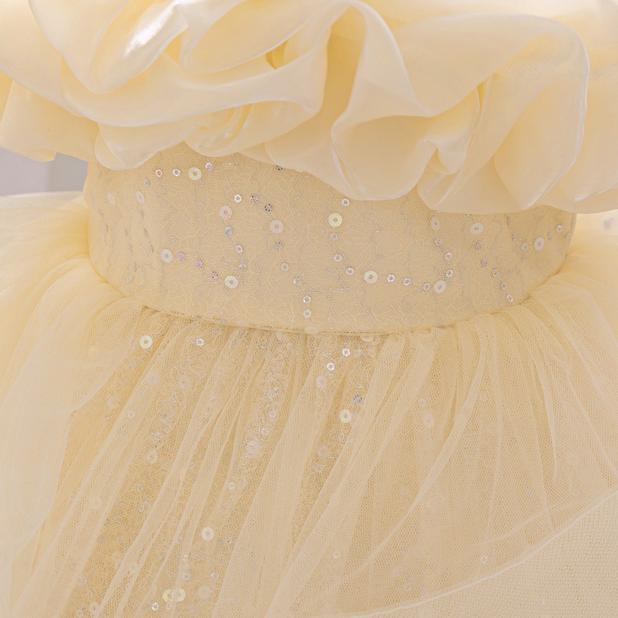 Girls Embellished Gathered or Pleated Fit and Flare Dress