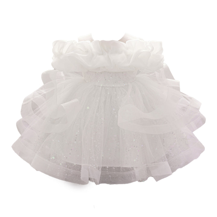Girls Embellished Georgette A-Line Dress