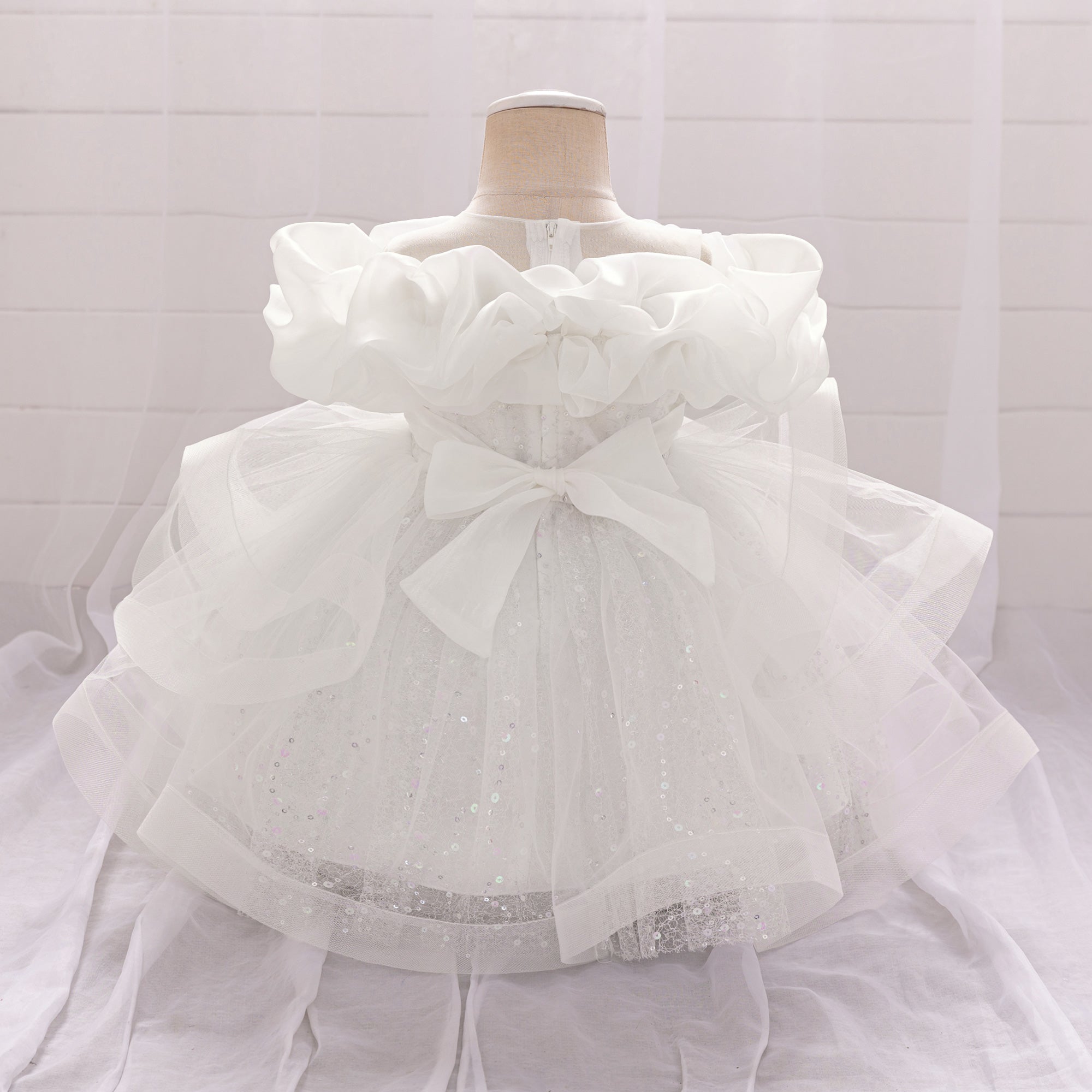 Girls Embellished Georgette A-Line Dress