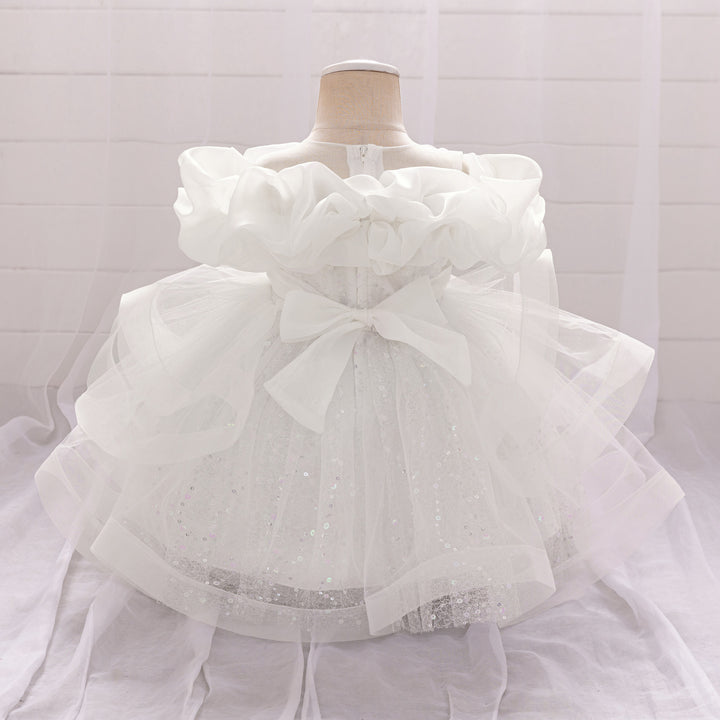 Girls Embellished Georgette A-Line Dress
