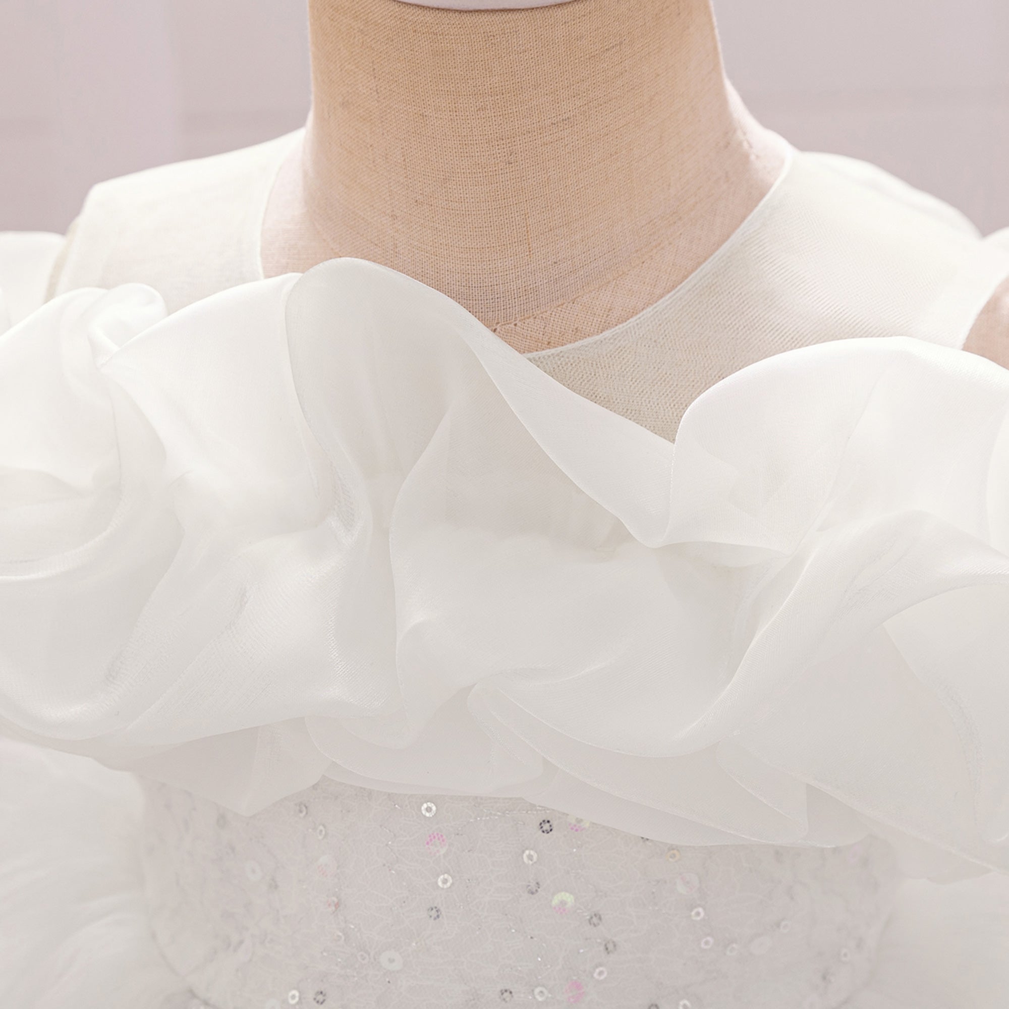 Girls Embellished Georgette A-Line Dress