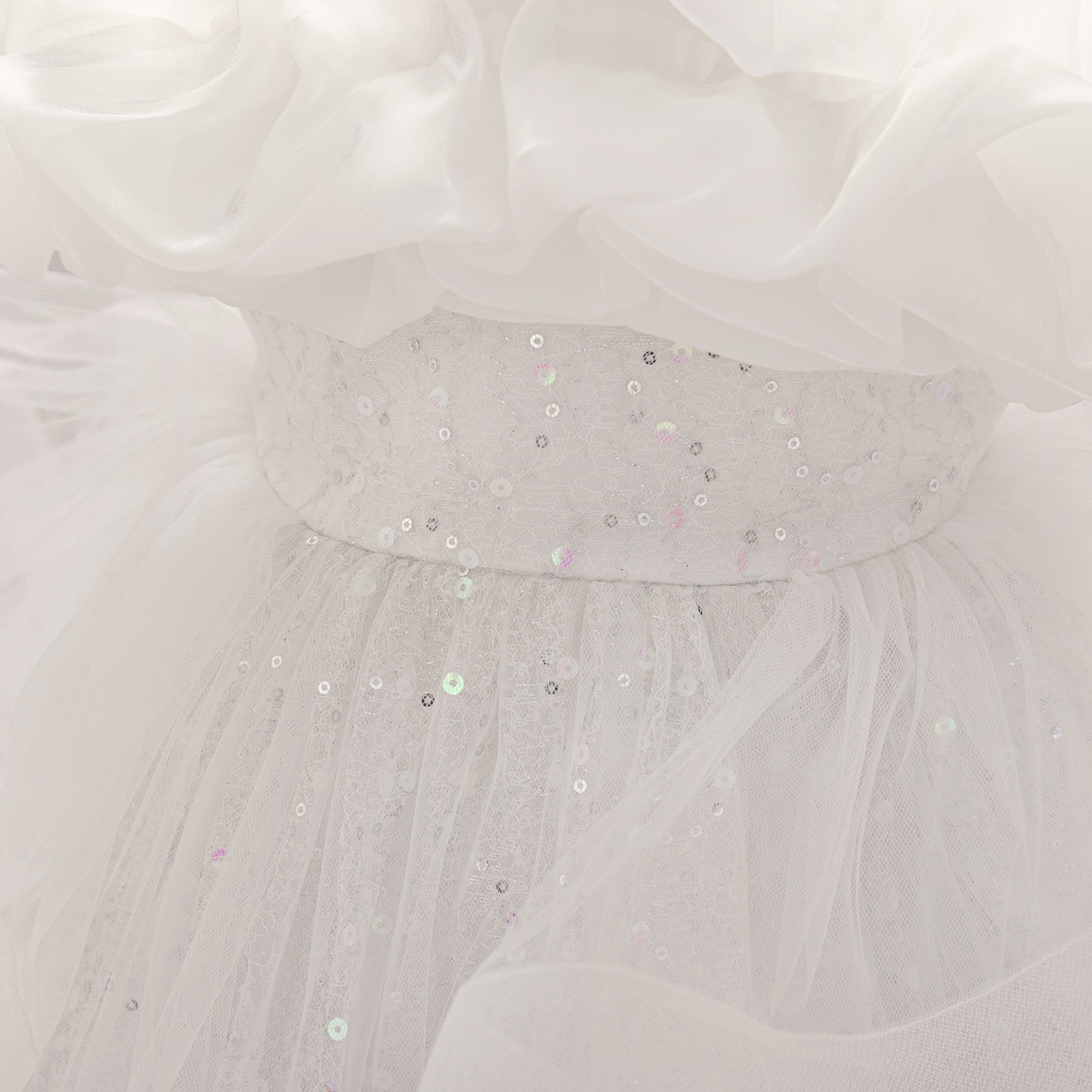 Girls Embellished Georgette A-Line Dress