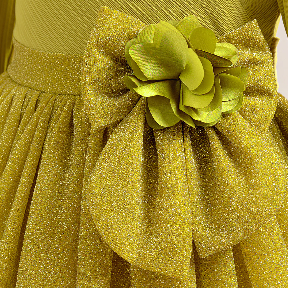 Girls Shoulder Straps Gown Dress