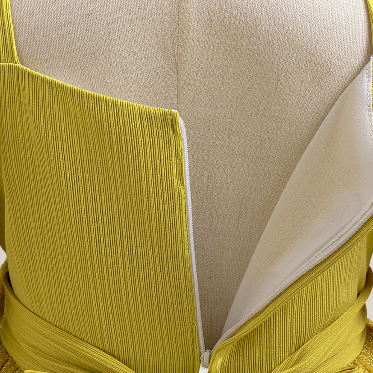 Girls Shoulder Straps Gown Dress