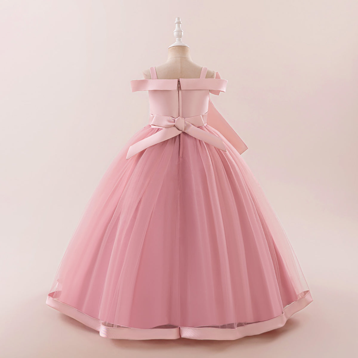 Girls Applique Gown Maxi Dress