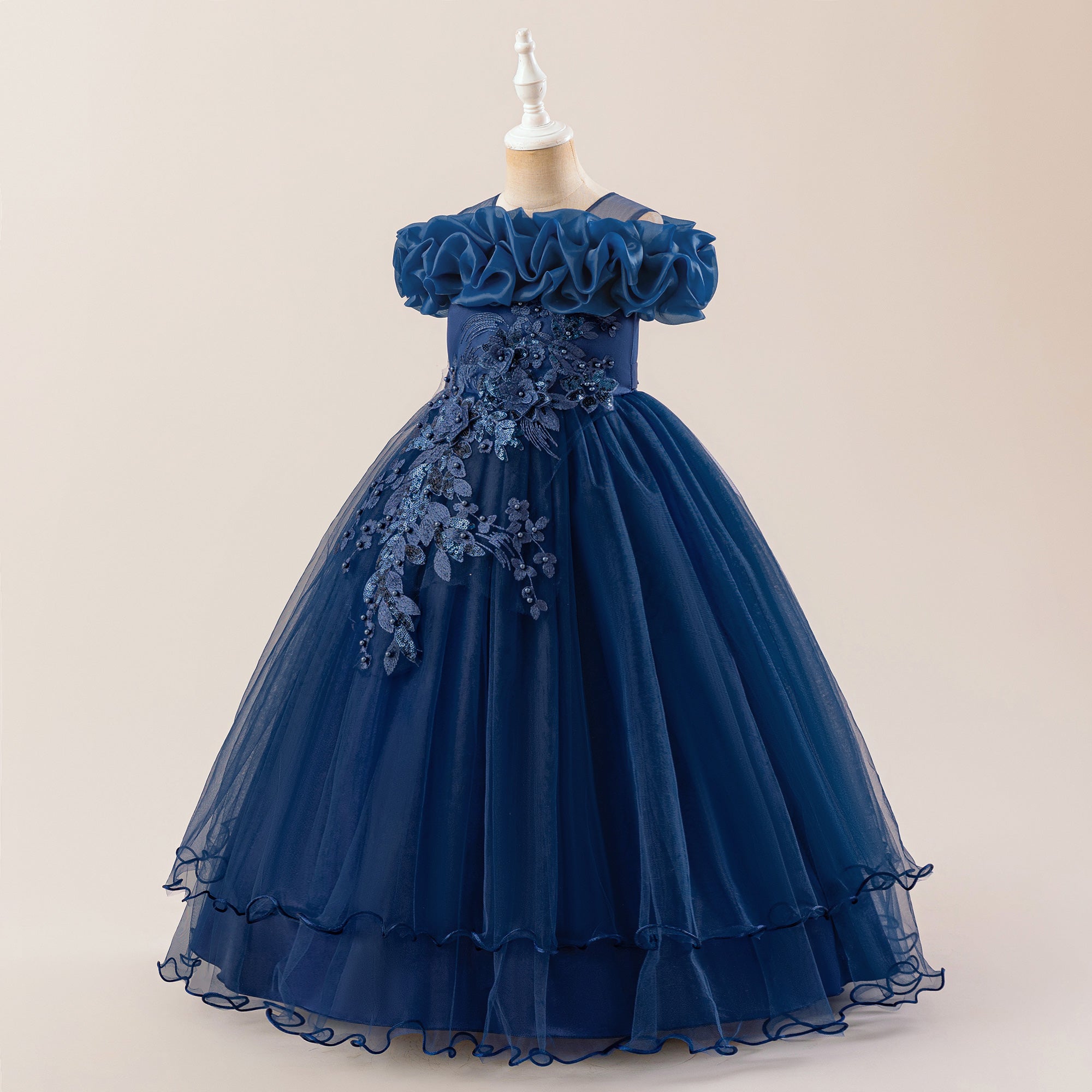 Girls Net Maxi Dress