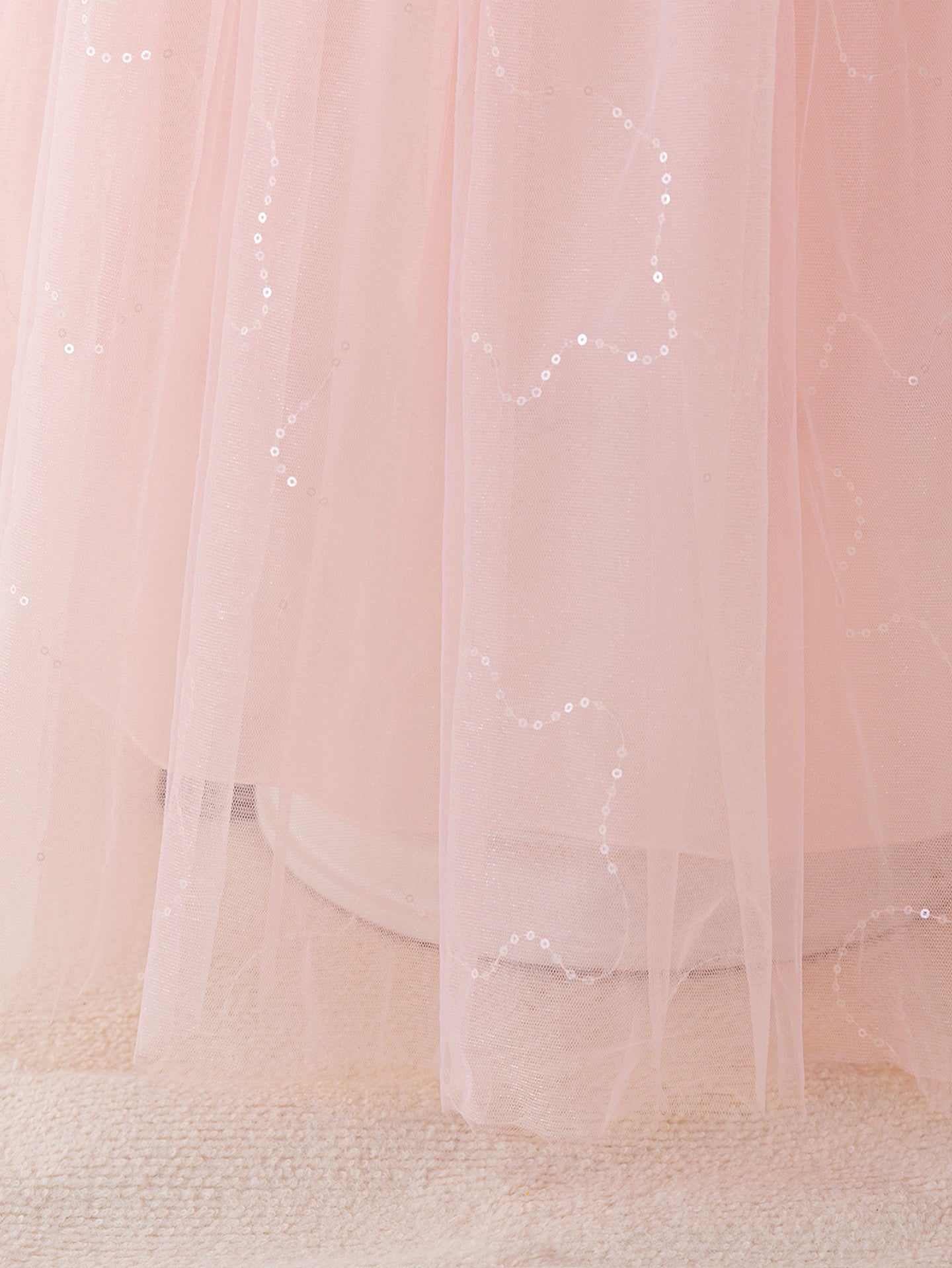 Girls Embroidered Gathered or Pleated Fit and Flare Dress