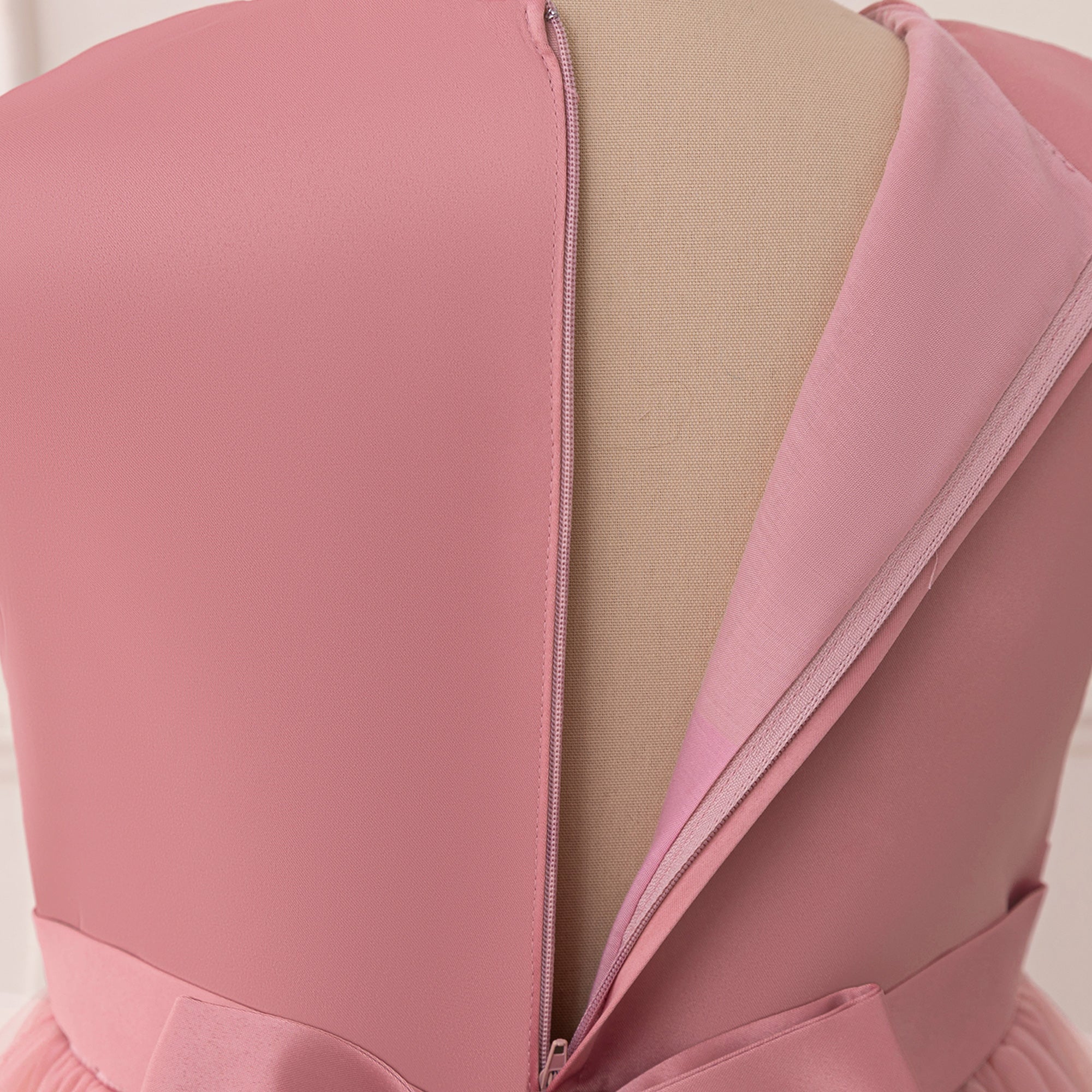 Girl  Solid A-Line Midi Dress