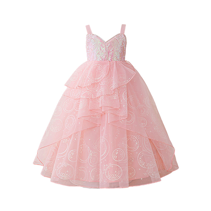 Girls Embellished A-Line Midi Dress