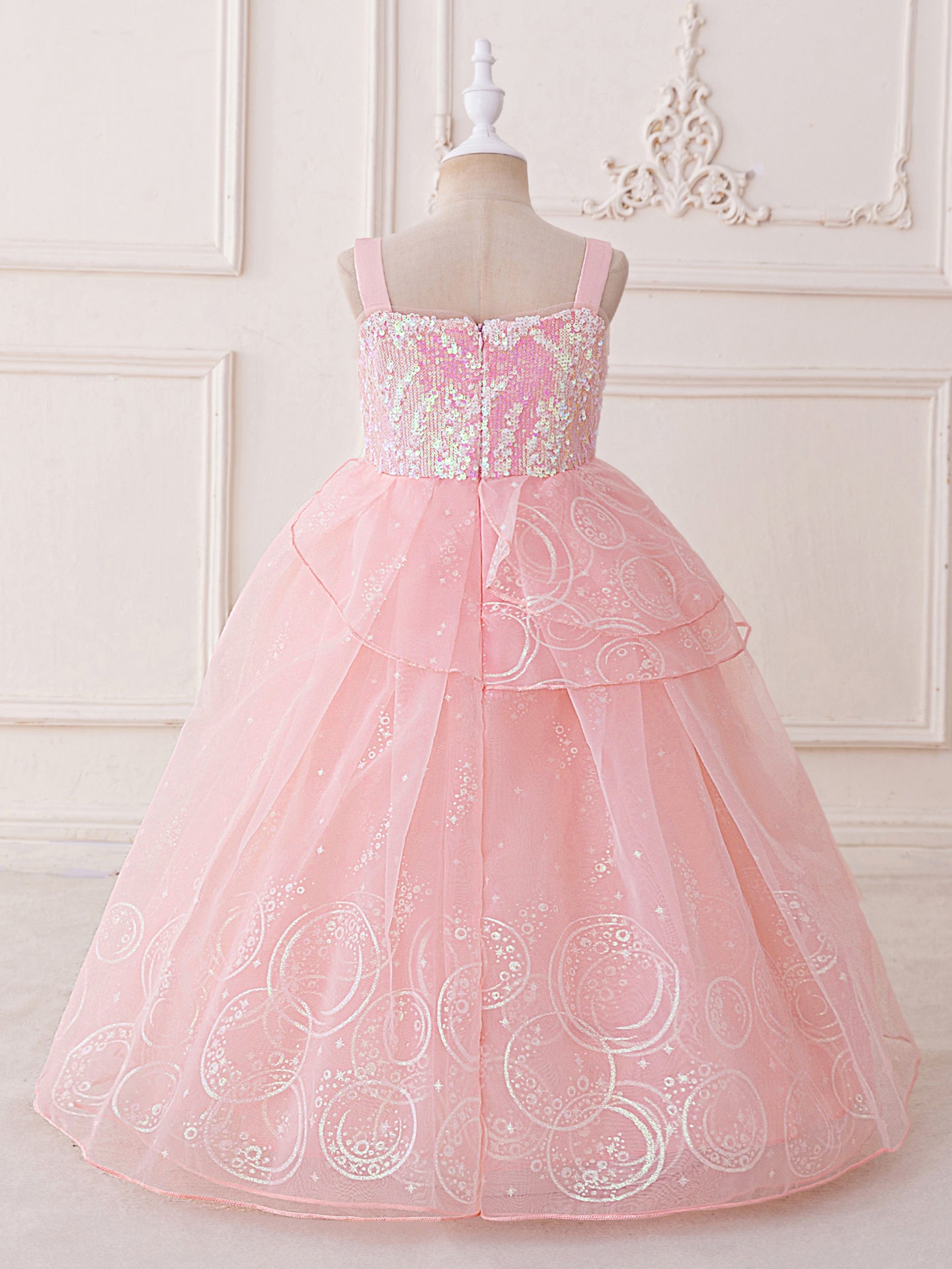 Girls Embellished A-Line Midi Dress