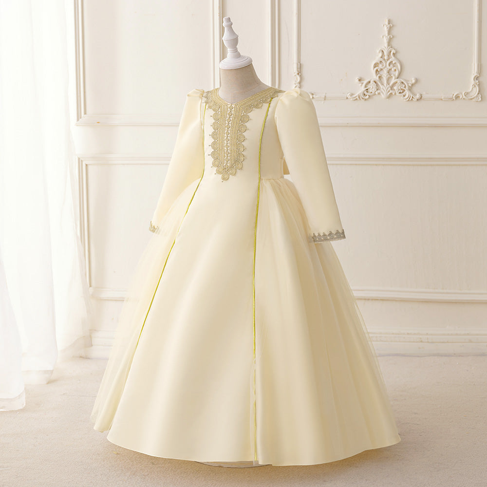 Embellished Applique Maxi Dress
