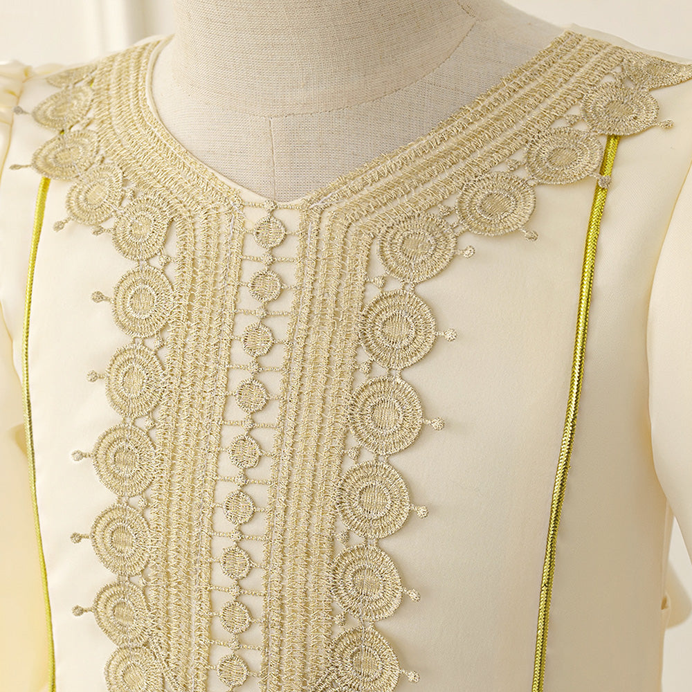 Embellished Applique Maxi Dress
