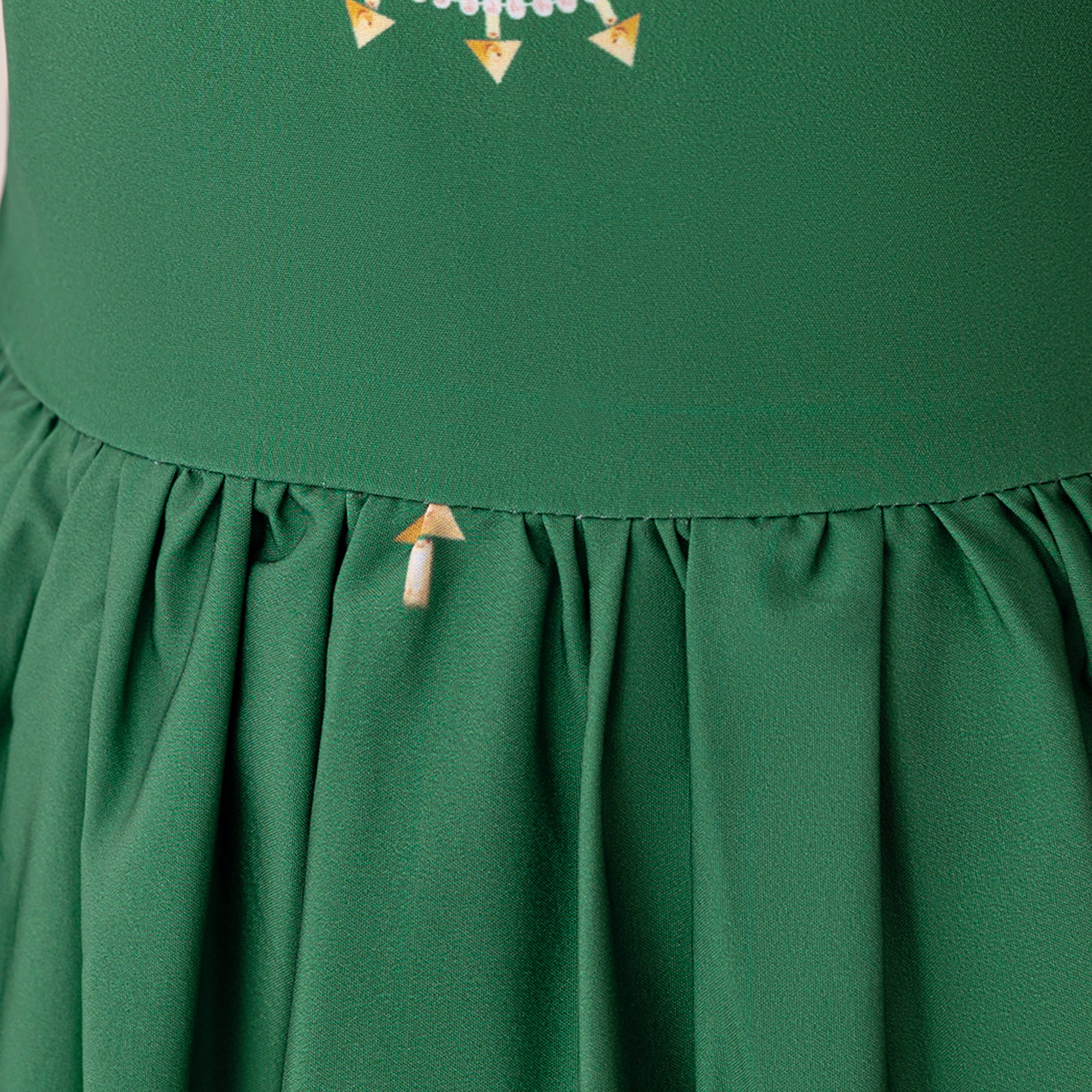 Girls Ethnic Motifs Embroidered Maxi Gown Dress