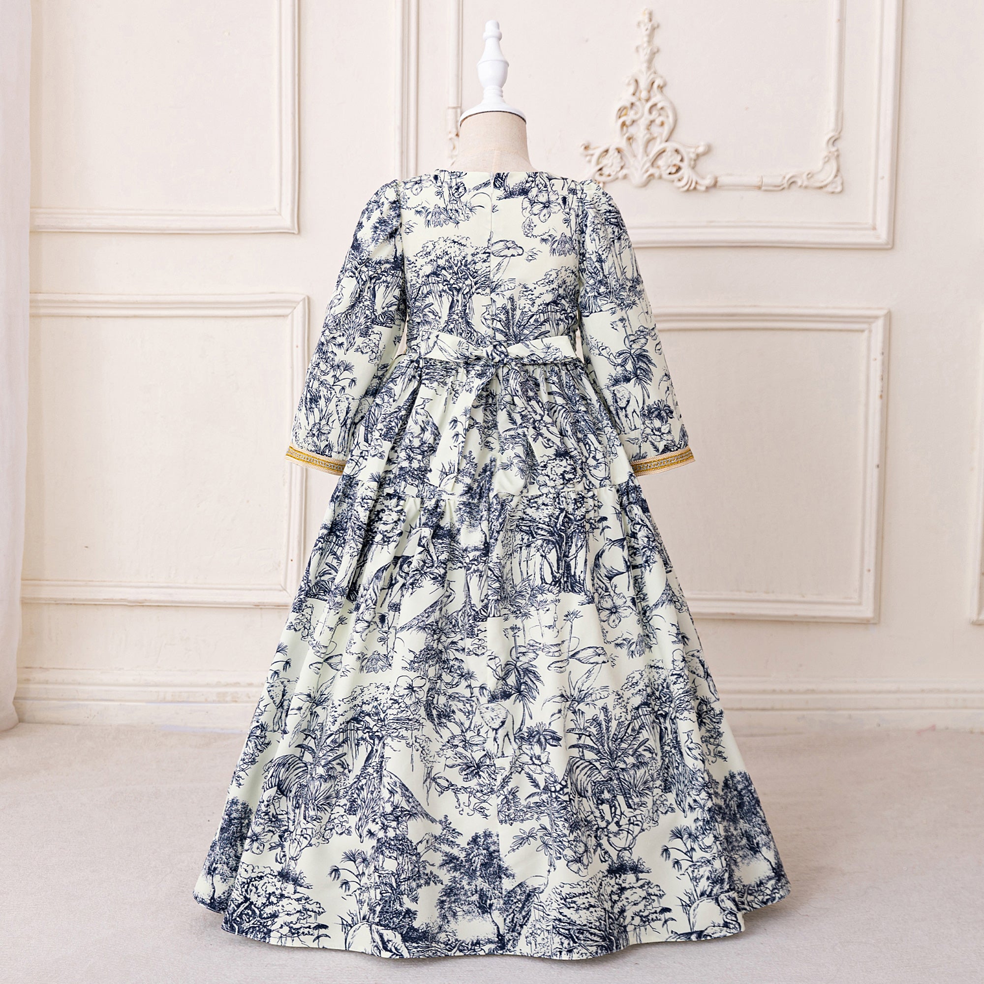 Girls Ethnic Motifs Printed Maxi Dress