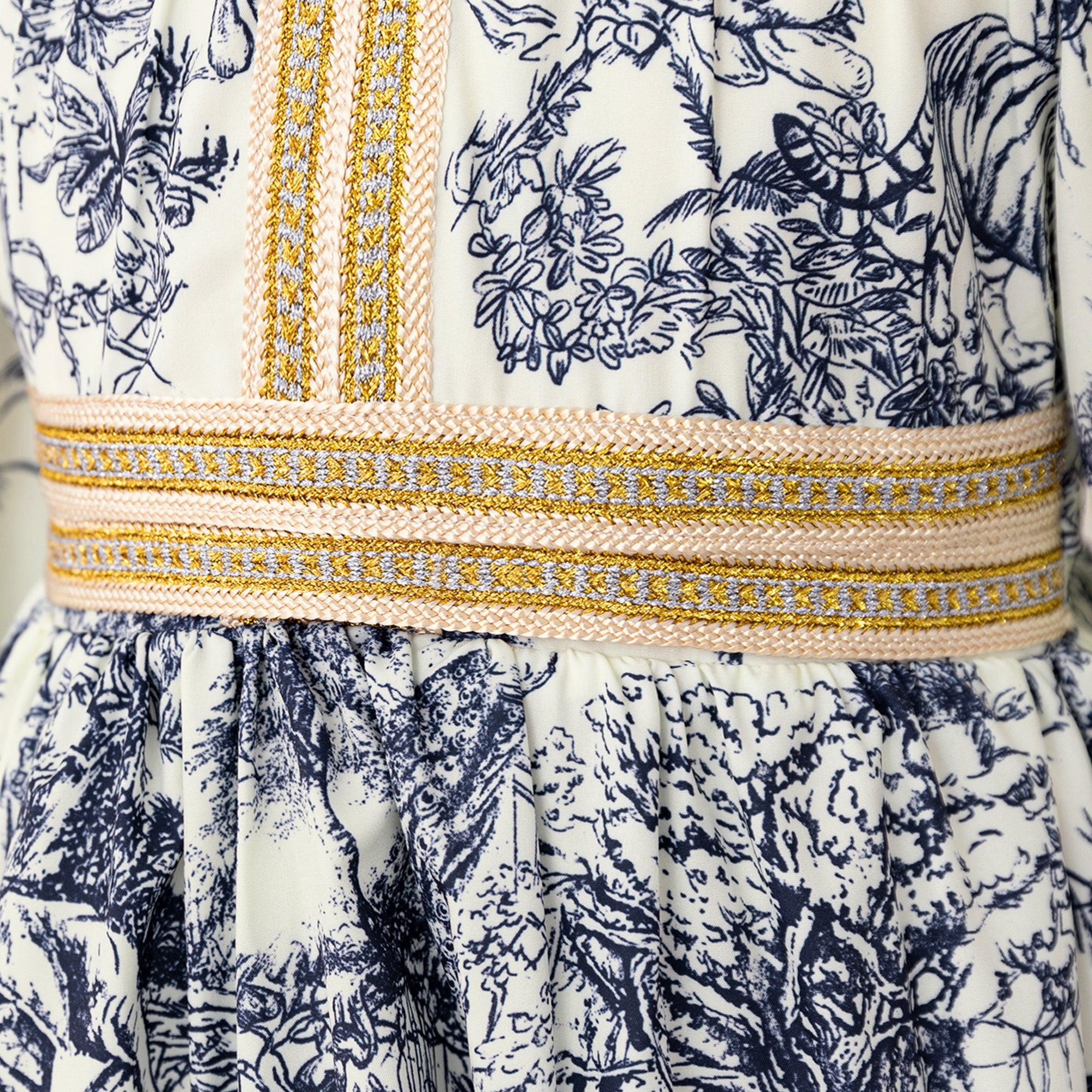 Girls Ethnic Motifs Printed Maxi Dress