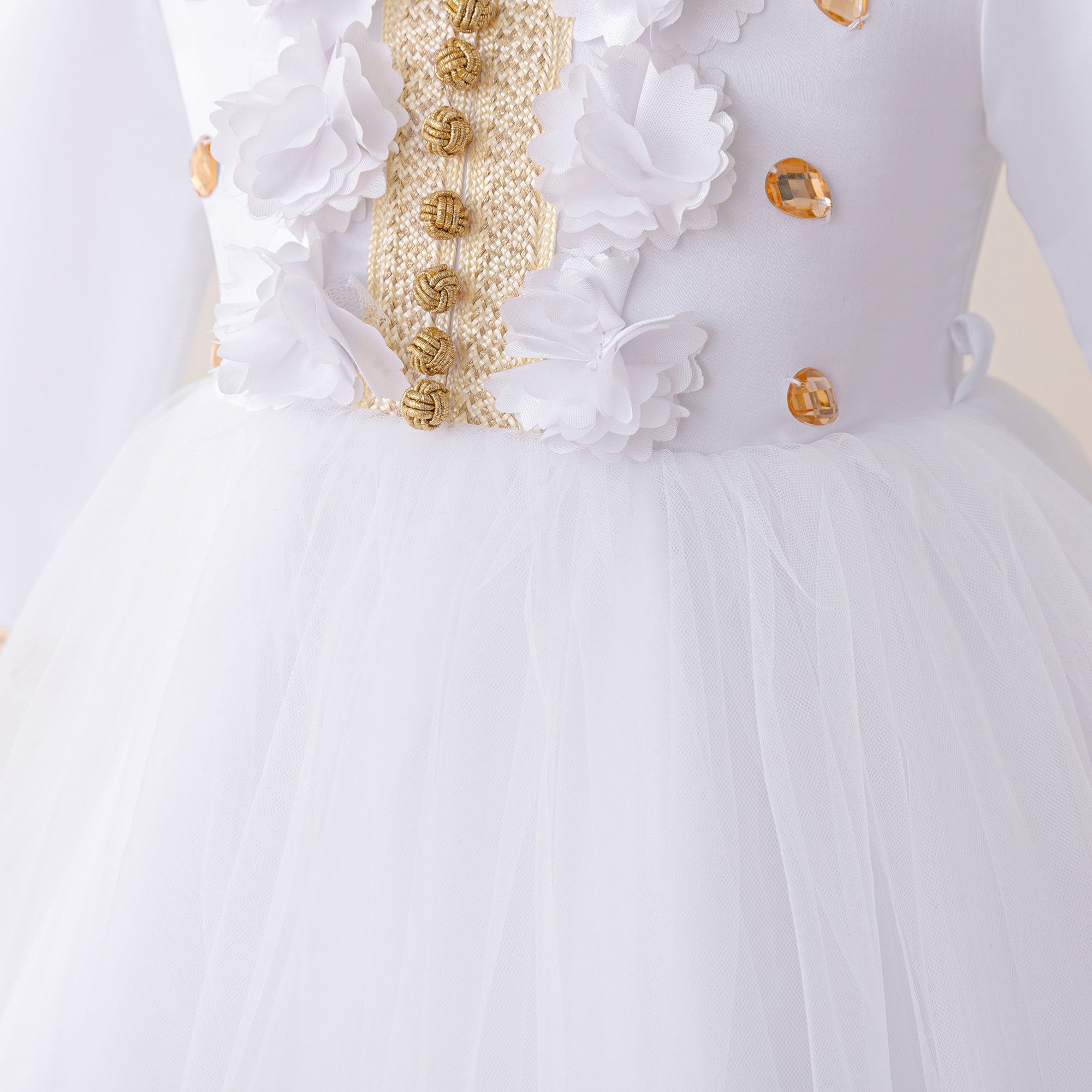 Girl Applique Tulle Gown Maxi Dress