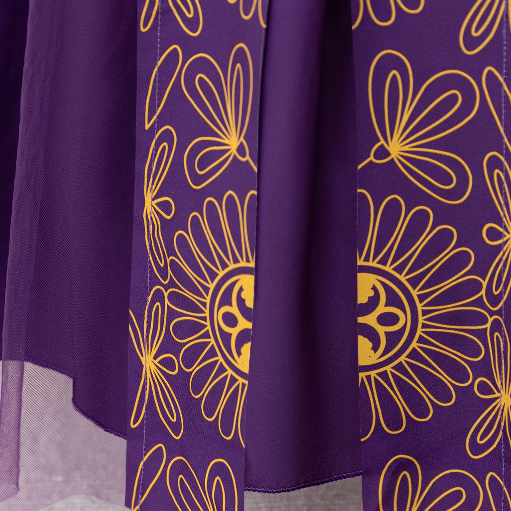 Ethnic Motifs Print Applique Maxi Dress