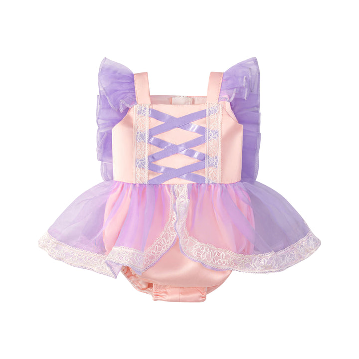 Infant Girls Lace Self Designed Bodysuit