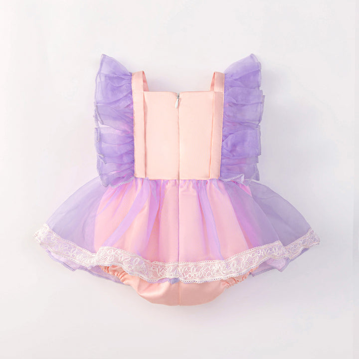 Infant Girls Lace Self Designed Bodysuit