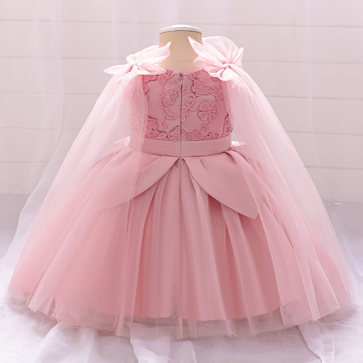 Girls Embroidered Fit and Flare Dress