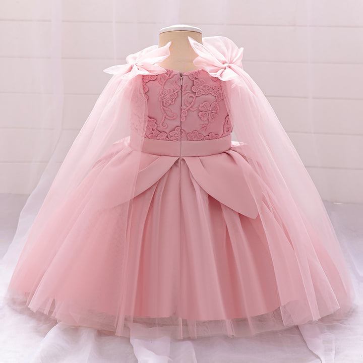 Girls Embroidered Fit and Flare Dress